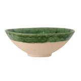 Bloomingville Moez Schale grün D30 cm aus Steingut – dekorative Schale für Wohnzimmer & Tischdeko