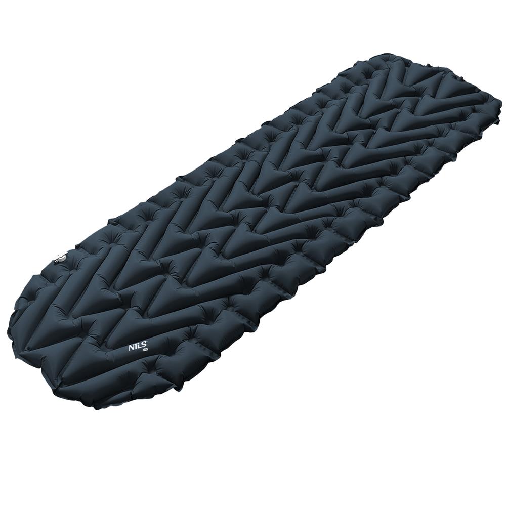 NILS CAMP Campingmatte aufblasbar 193 cm in dunkelgrau Isomatte Outdoor Schlafmatte leicht