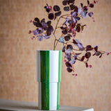 Bloomingville Floki Vase Steingut grün 31 cm dekorativ