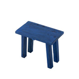 Bloomingville Porir Sockel blau - Holz Podest Deko Sockel modern Wohnzimmer Display Tisch