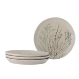 Bloomingville Bea Teller Natur Steingut 27,5cm 4er Set