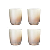 Bloomingville Aston Trinkglas Bronze Glas 375ml 4er Set