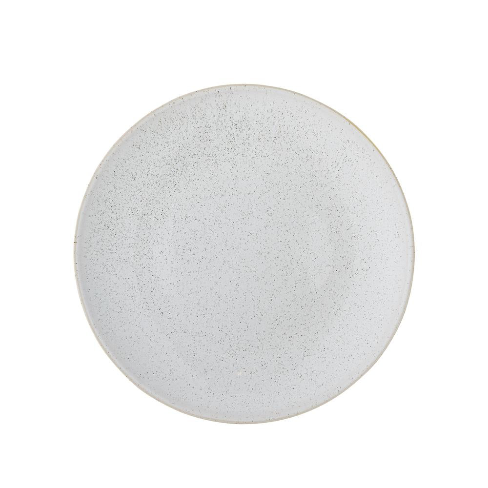 Bloomingville Addison Teller Tief Weiß Steingut 22 cm skandinavisch