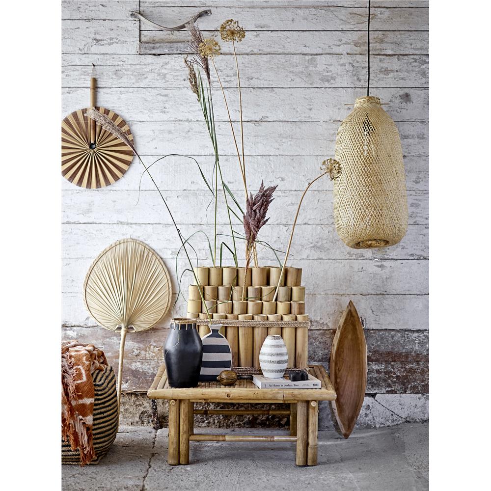 Bloomingville Pendellampe natur Ø25cm Bambus Pendelleuchte Hängelampe Hängeleuchte dänisches Design
