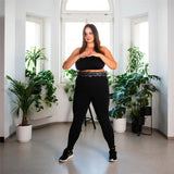 Hula Hoop Reifen Plus Size mit Gewicht und Massagefunktion Schwarz | HMS HHW12