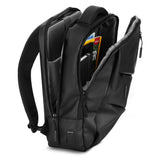NILS Laptop Rucksack 15L Schwarz - mit USB- und USB-C-Anschlüssen Arbeit Schule Uni Reisen
