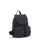 Kipling FIREFLY UP, kleiner Rucksack, Black Noir (schwarz), wandelbar zur Schultertasche