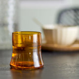 Bloomingville Florentine Trinkglas braun 300 ml aus recyceltem Glas – Glas für Küche & Tischdeko
