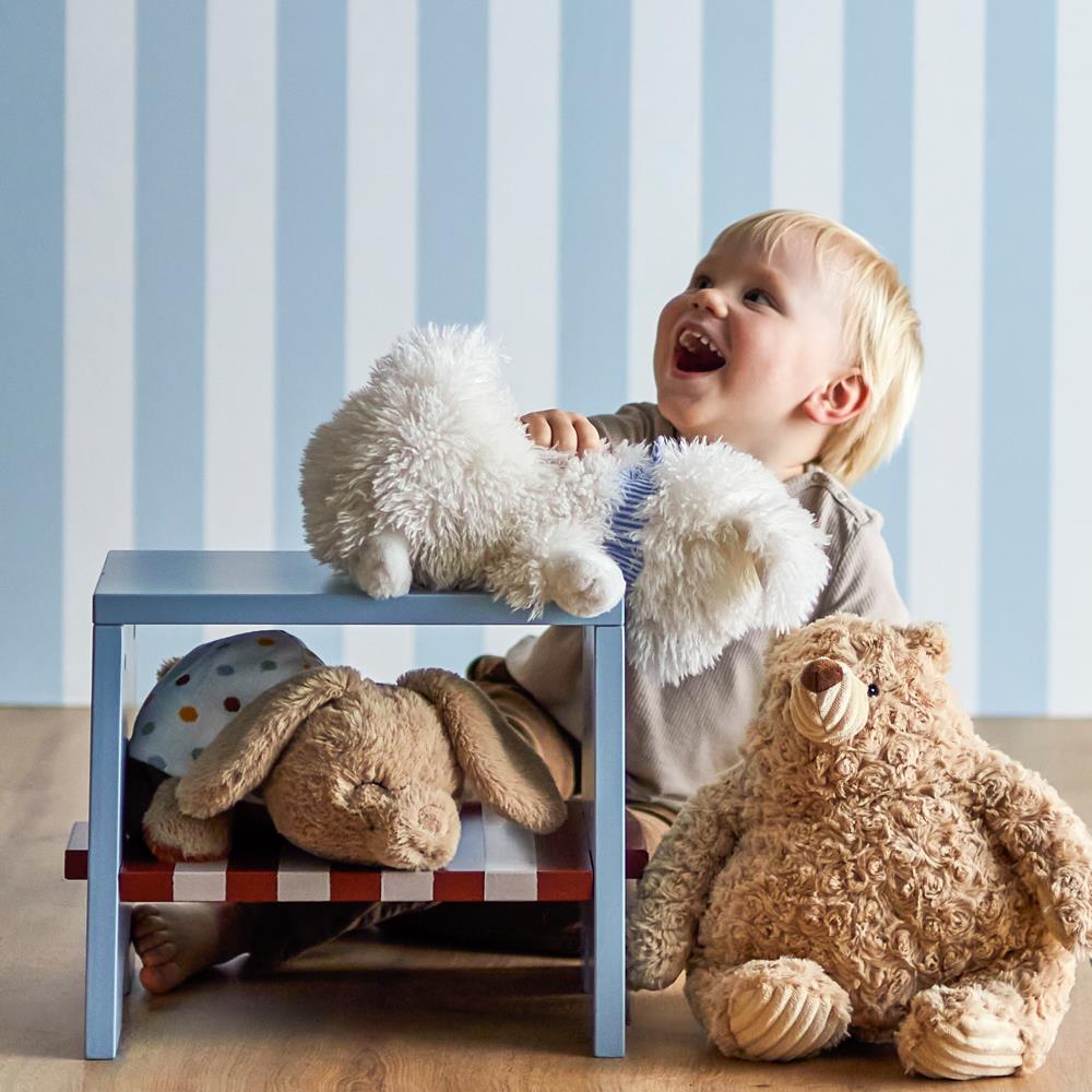 Bloomingville MINI Charlie Plüschtier bunt - 2in1 Kuscheltier Hund & Kaninchen für Baby & Kinderzimmer