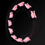 Hula Hoop Reifen Plus Size mit Gewicht und Massagefunktion Rosa | HMS HHW11