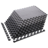 Puzzle‑Matte Fitness Unterlegmatte 9‑teilig 12 mm Dunkelgrau | HMS Premium MP12
