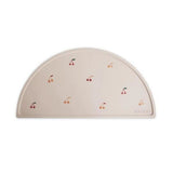 Mushie Silikon-Platzdeckchen, Cherries, Tischset, BPA-frei