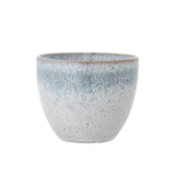Bloomingville Paula Becher aus Steingut in Blau 195 ml – Trinkbecher für Küche und Tischdeko