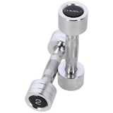 Kurzhantel Set 2x 2 kg verchromt Stahl | HMS CHD