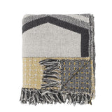 Bloomingville Annli Decke 160x130 cm in Grau aus recycelter Baumwolle, dänisches Design