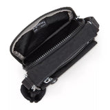 Kipling NEW ELDORADO, kleine Umhängetasche, Black Noir (schwarz), kompakte Crossbody Tasche