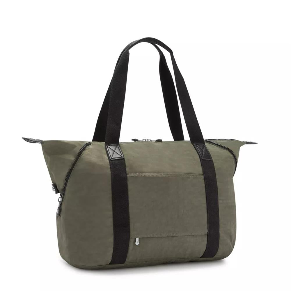 Kipling ART M, multifunktionale Tragetasche, Green Moss (grün), Reisetasche mit Trolleyhalterung