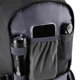 NILS CAMP Trekkingrucksack Ghoster 20L in Schwarz - Outdoor Rucksack mit Belüftung & Regenhülle