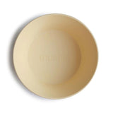 Mushie Kinderschüssel 2er Set, Pale Daffodil, rund, BPA-frei