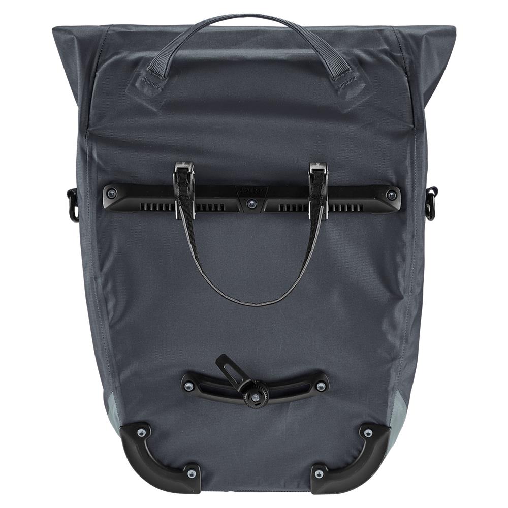 deuter Mainhattan, Fahrradtasche, graphite-shale (grau), 17L+10L, mit Bagfix-Halterung und Laptopfach