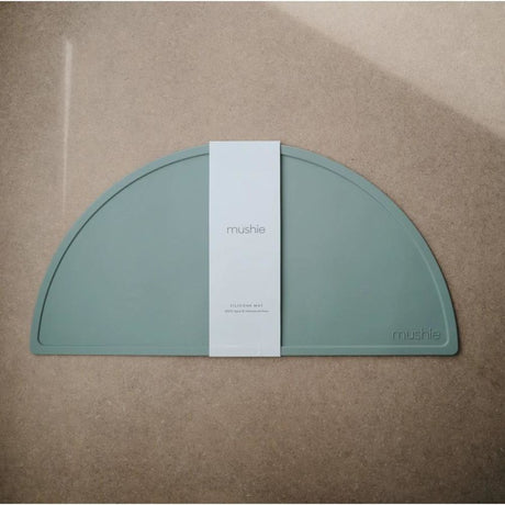 Mushie Silikon-Platzdeckchen, Cambridge Blue, Tischset, BPA-frei