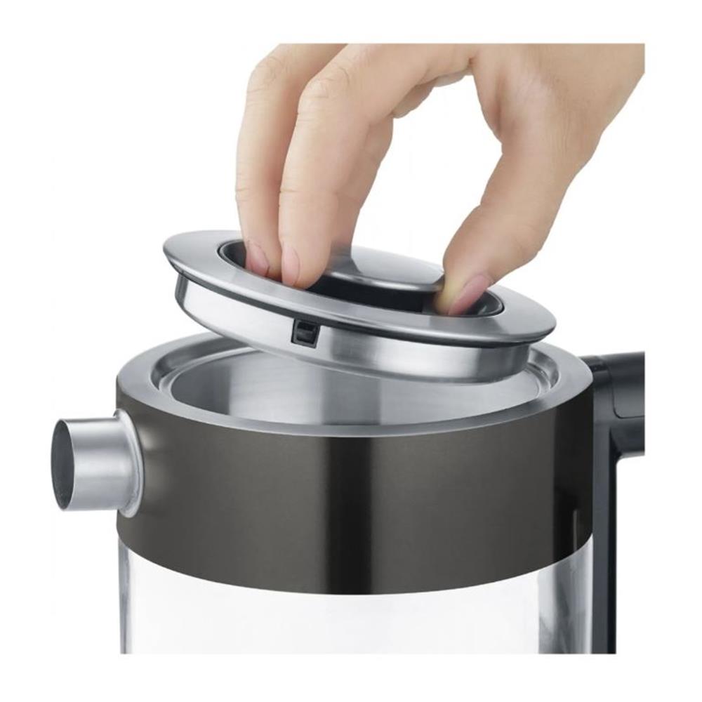 GRAEF Glaswasserkocher WK302 - 1 L Wasserkocher aus DURAN® Glas für Küche & Teegenuss