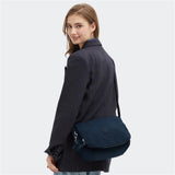 Kipling EARTHBEAT M, Schultertasche, Blue Bleu 2 (blau), Umhängetasche mit viel Stauraum