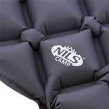NILS CAMP Campingmatte leicht in grau mit Luftpumpe Outdoor Trekking Reisen