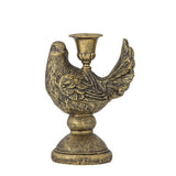 Bloomingville Fosna Kerzenhalter Messing Polyresin Vogel Weihnachtsdeko