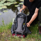 NILS CAMP Trekkingrucksack Treeline 40L Schwarz - Outdoor Rucksack Wandern Camping