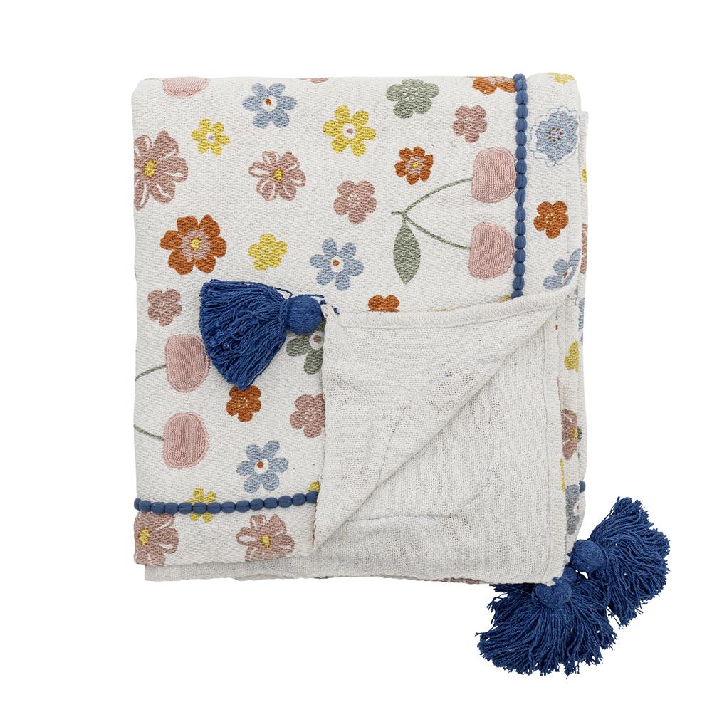 Bloomingville MINI Cherry Decke Bunt Baumwollmix 160x130cm Kinder