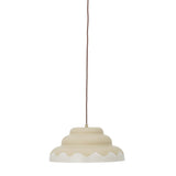 Bloomingville Lacya Hängeleuchte Natur Metall D40xH18 cm – moderne runde Pendelleuchte