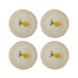 Bloomingville Hadden Teller 4er Set 21 cm Steingut gelb Zitrone