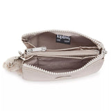 Kipling CREATIVITY S, kleine Geldbörse, Metallic Glow (beige), Portemonnaie mit Reißverschluss