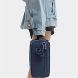 Kipling AGOT, Kulturtasche, Blue Bleu 2 (blau), Kosmetiktasche mit Reißverschluss & Fächern