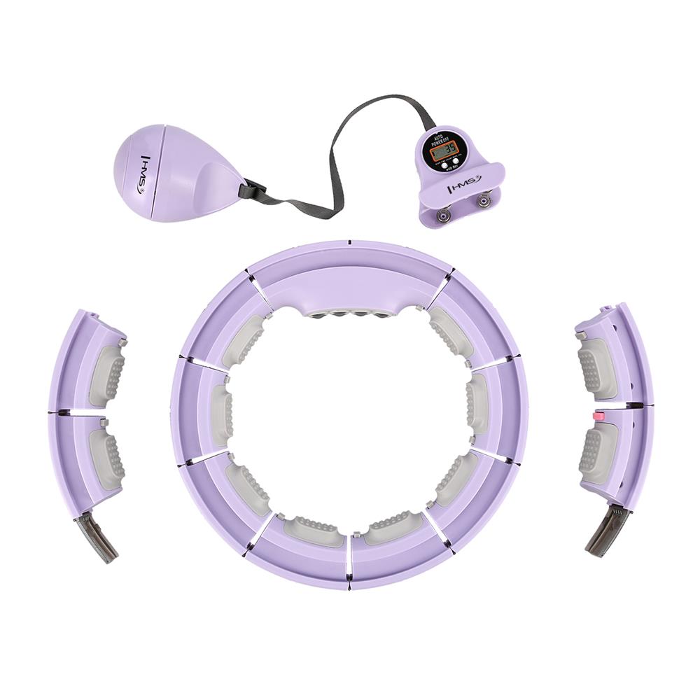 Hula Hoop Reifen mit Zähler, Magneten und Gewicht verstellbar Violett | HMS HHM13