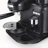 Ariete Moderna Espressomaschine, Schwarz, Kaffeemaschine mit Mahlwerk, 15 Bar
