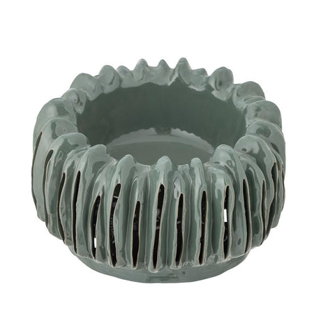 Bloomingville Mavel Blumentopf, Grün, Steingut D25xH14 cm