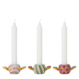 Bloomingville Caramella Kerzenhalter Bunt Steingut 3er Set Weihnachtsdeko