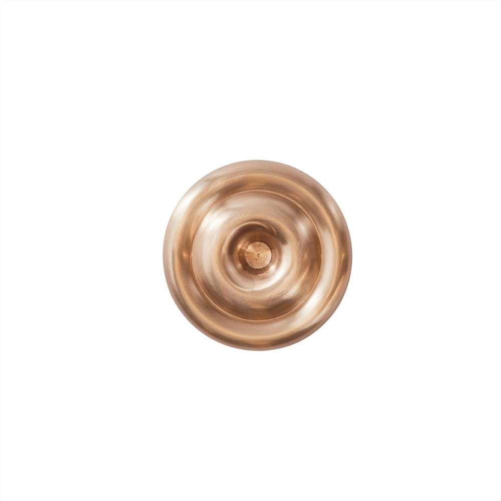 OYOY Savi Kerzenständer Messing 12,5 x 3 cm Kerzenhalter