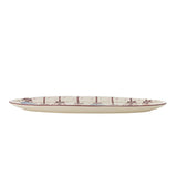 Bloomingville Ornamentia Servierplatte Bunt Steingut Weihnachtsplatte 32 cm