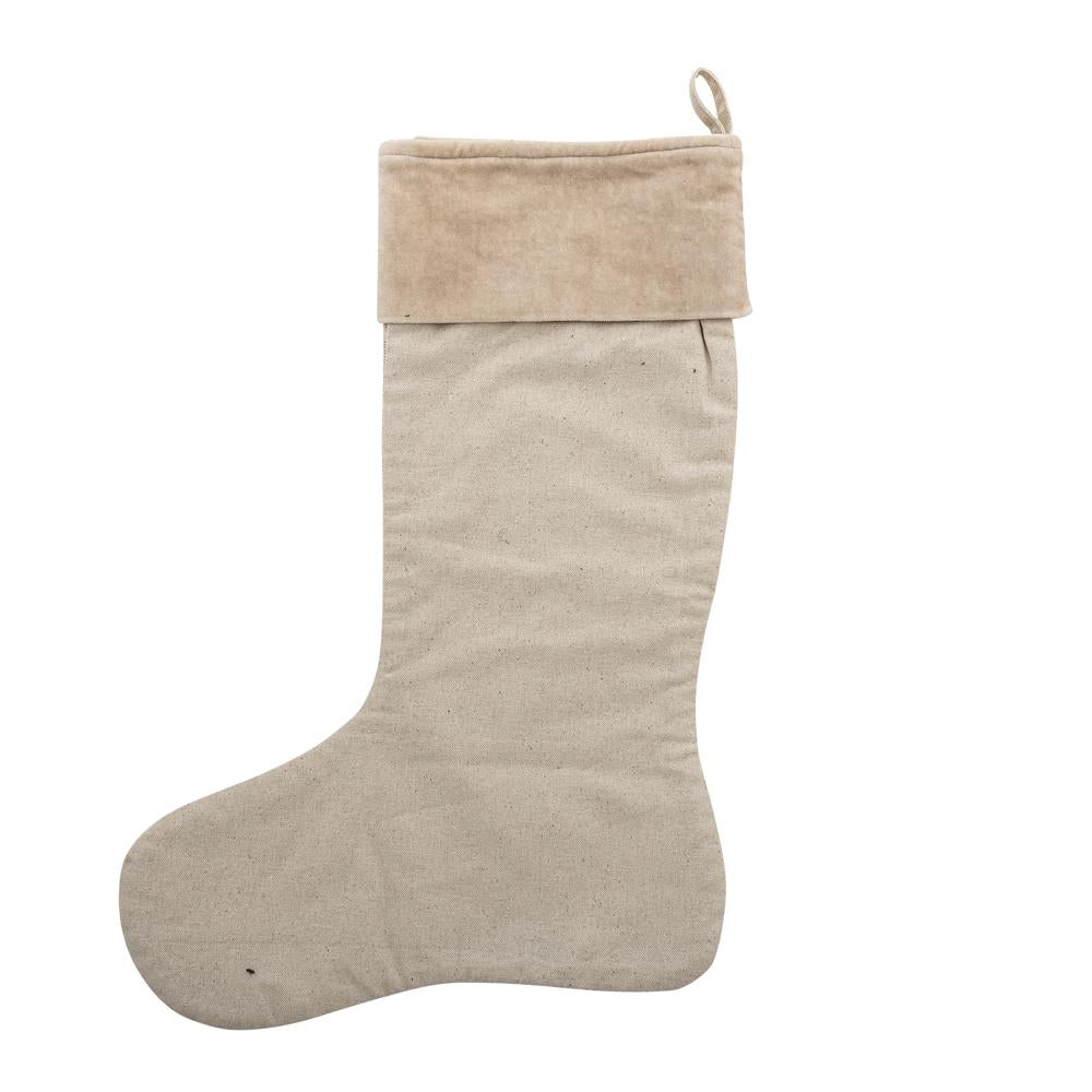 Bloomingville Ahsan Deko Weiß Baumwolle Weihnachtsstiefel zum Aufhängen