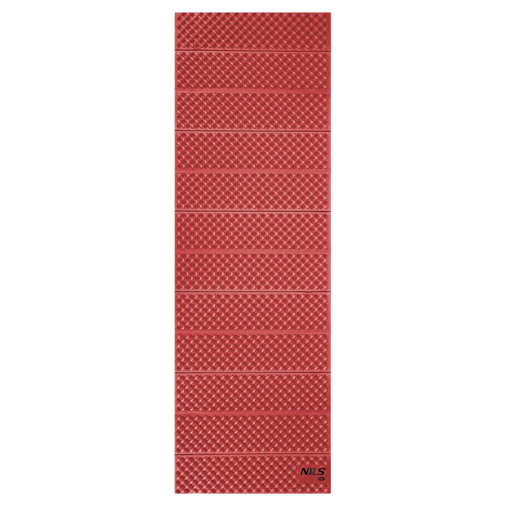 NILS CAMP faltbare Isomatte 188 cm in rot Camping Schlafmatte Outdoor Trekking Festival