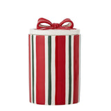 Bloomingville Marnia Gefäß mit Deckel Rot Steingut 1060 ml Weihnachtsdose