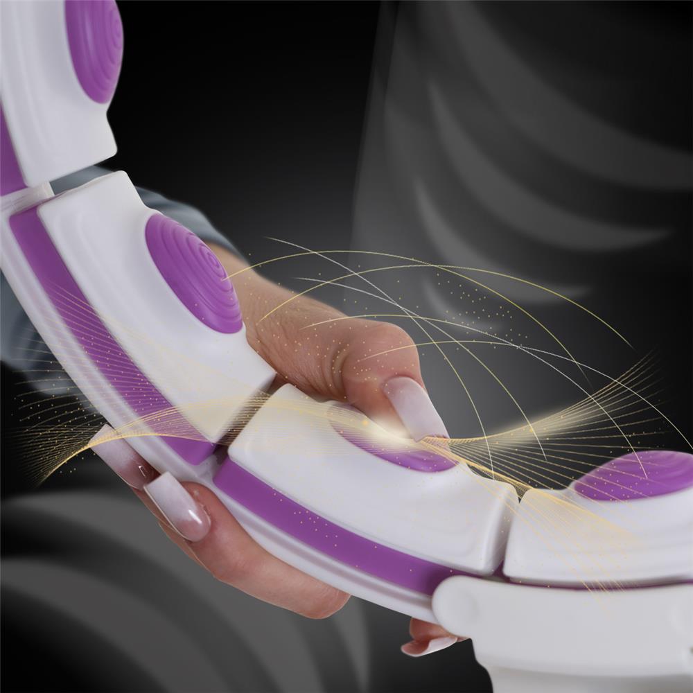 Hula Hoop Reifen mit LCD-Zähler, Magneten und Gewicht Weiß/Violett | HMS HHM17