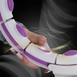 Hula Hoop Reifen mit LCD-Zähler, Magneten und Gewicht Weiß/Violett | HMS HHM17