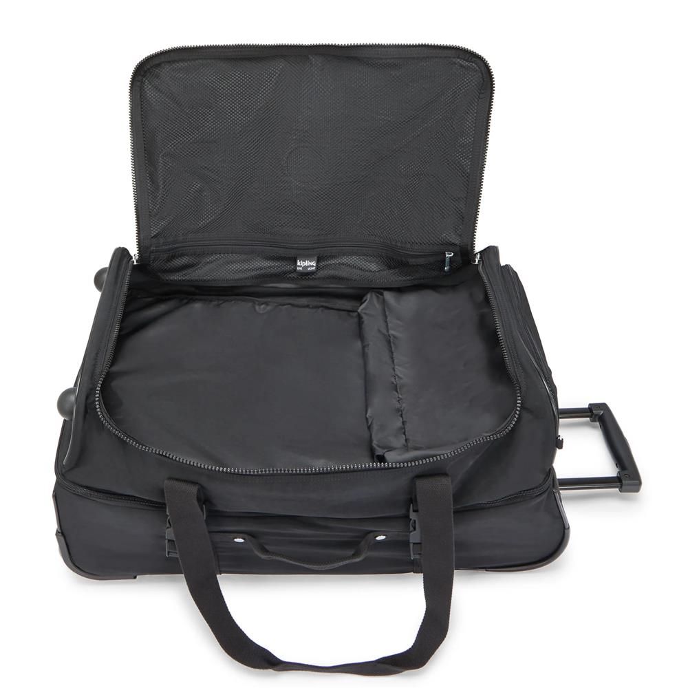 Kipling TEAGAN M, Reisetasche mit Rollen, Black Noir (schwarz), Trolley mit TSA Schloss