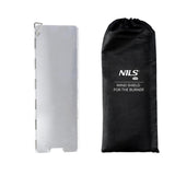 NILS CAMP Windschutz für Gaskocher faltbar - Camping Windschutz aus Aluminium für Outdoor Küche
