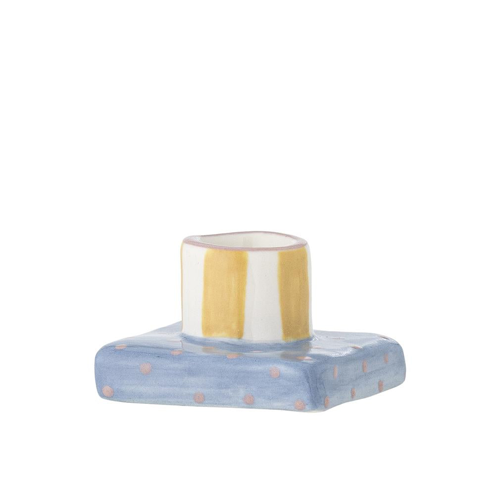 Bloomingville Tacana Kerzenhalter Bunt Steingut Mosaik 6x3,5cm
