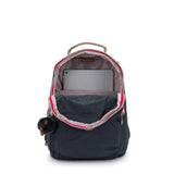 Kipling SEOUL, großer Rucksack, True Navy Combo (blau), Laptoprucksack 15 Zoll mit viel Stauraum